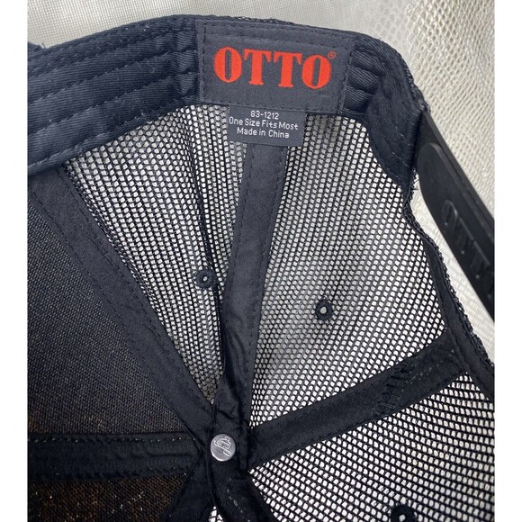 Otto Cap 83-1212 Black Cork Yogi Perogi Yoga Trucker Hat Adjustable Mesh Back - Picture 4 of 5